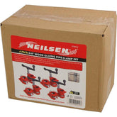 Neilsen 4pc Professional Wood Gluing Pipe Clamp Woodworking Cast Iron 3/4" Set